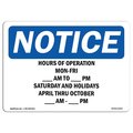 Signmission Safety Sign, OSHA Notice, 18" Height, Aluminum, Friday Sign, Landscape OS-NS-A-1824-L-13543